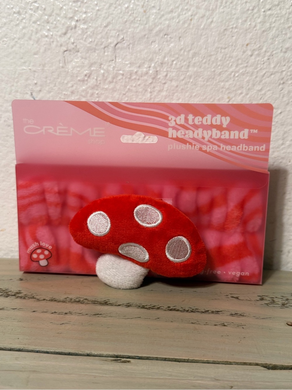 Red Mushroom Plush Kids Headband